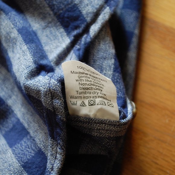 J Crew Shirt Blue Gingham Button Down Jaspe - Picture 4 of 5